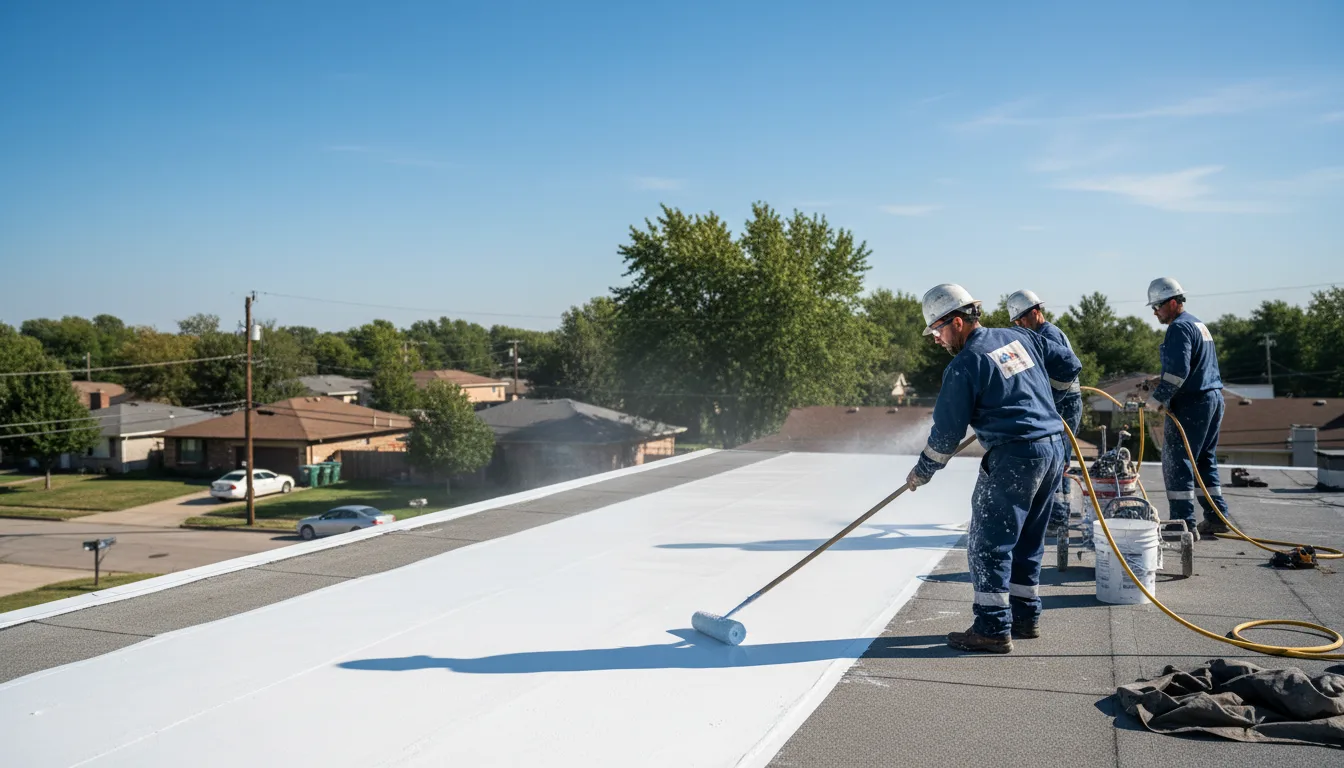 Commercial roof coating in Fairview, MI near me